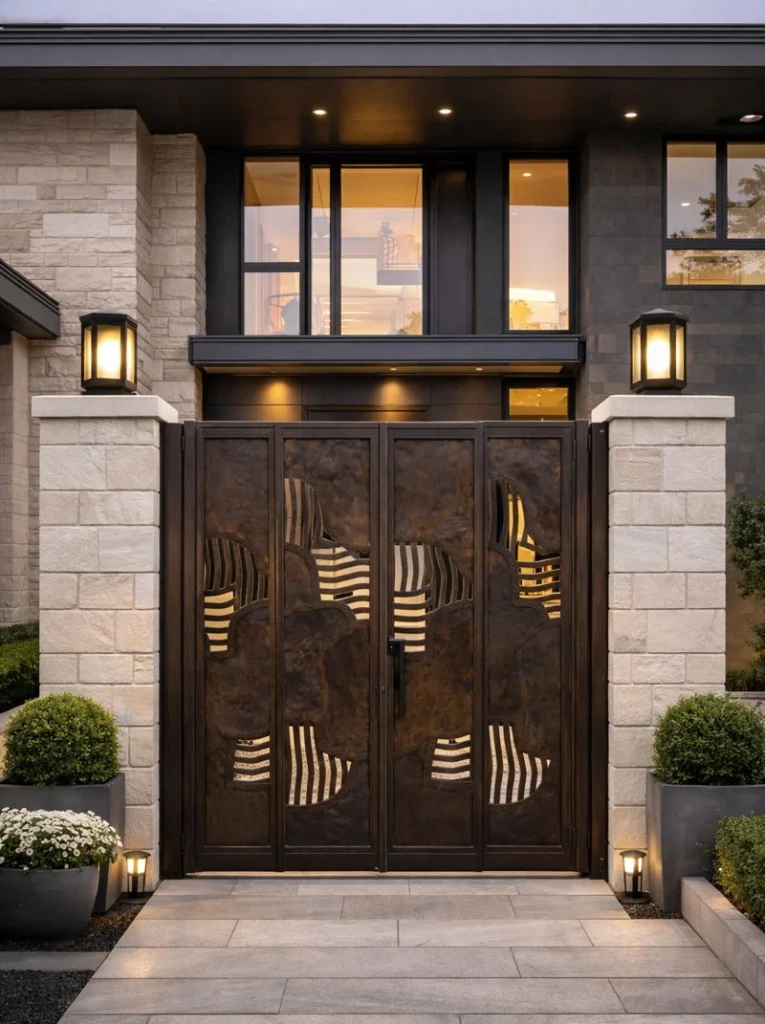 Savfer Metal Sanat Atölyesi Ferforje Bahçe Kapısı